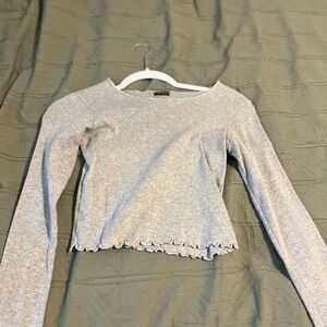 Brandy Melville Light Gray Top